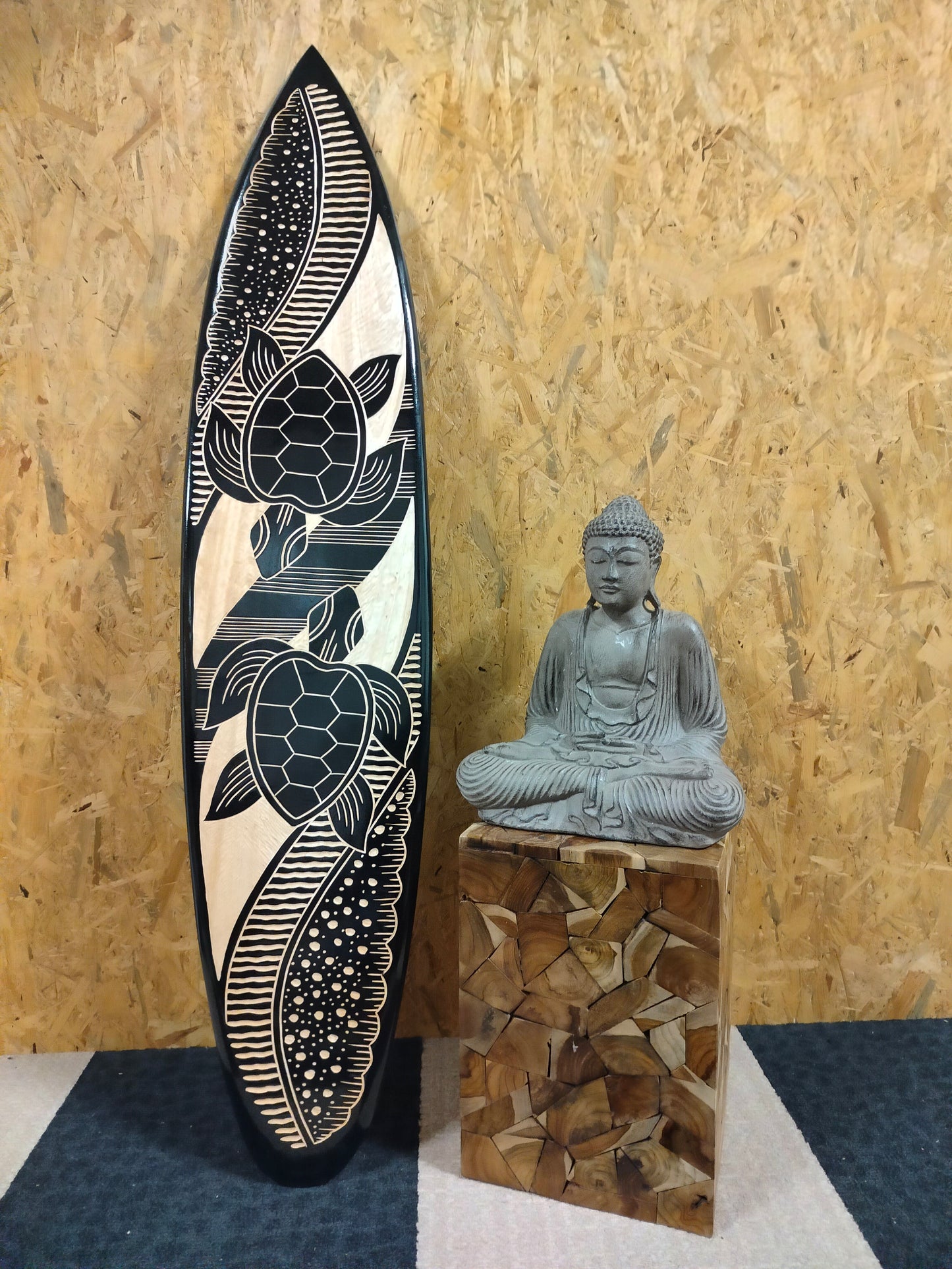 Double Tortue - Planche de Surf Planche de Surf - Décoration - 100 cm