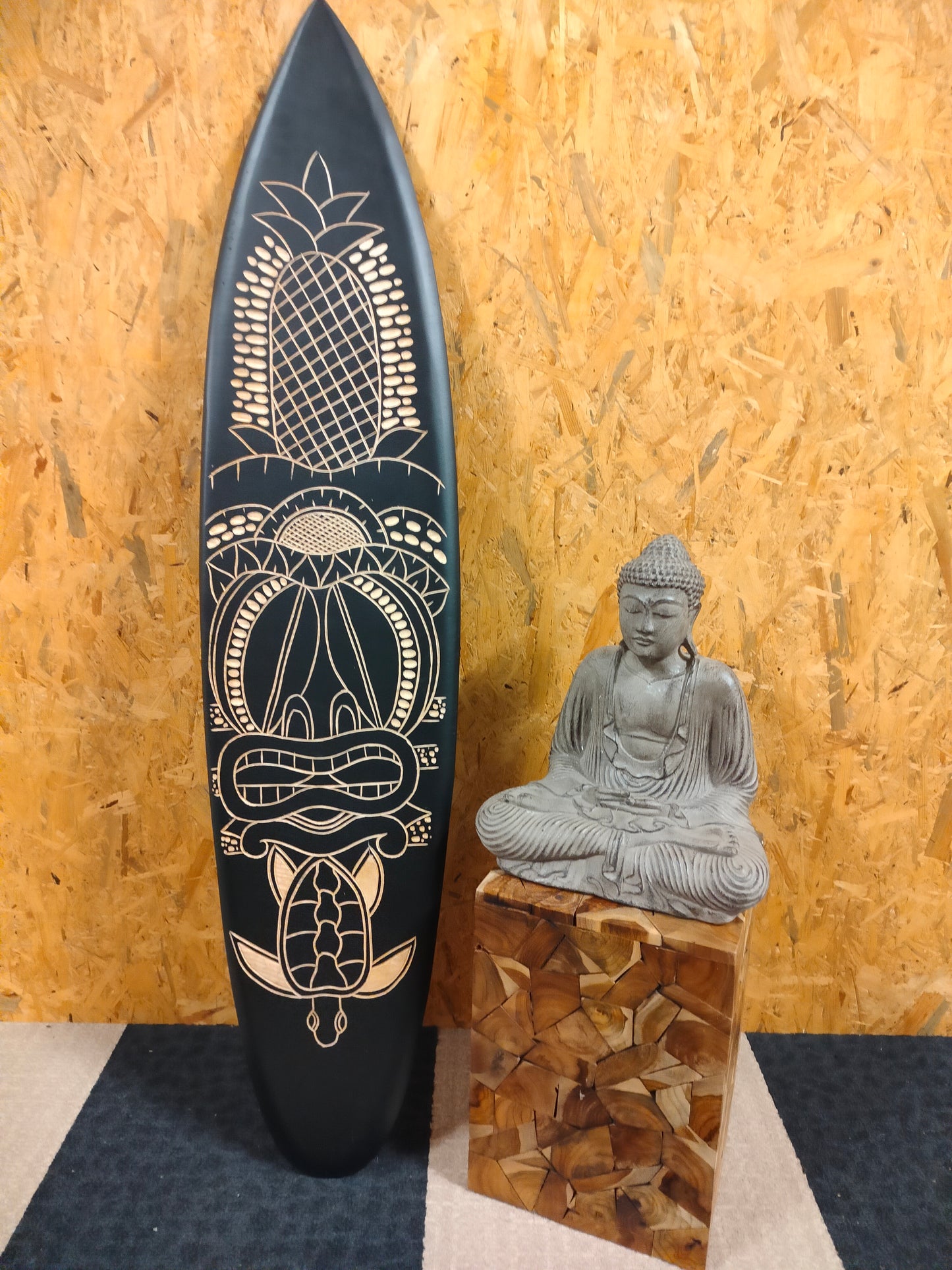 Ananas - Planche de surf - Décoration - 150 cm