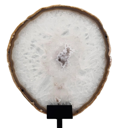 Agaat schijf op standaard #3