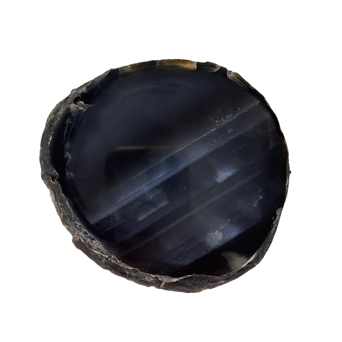 Tranche d'agate couleur naturelle #1