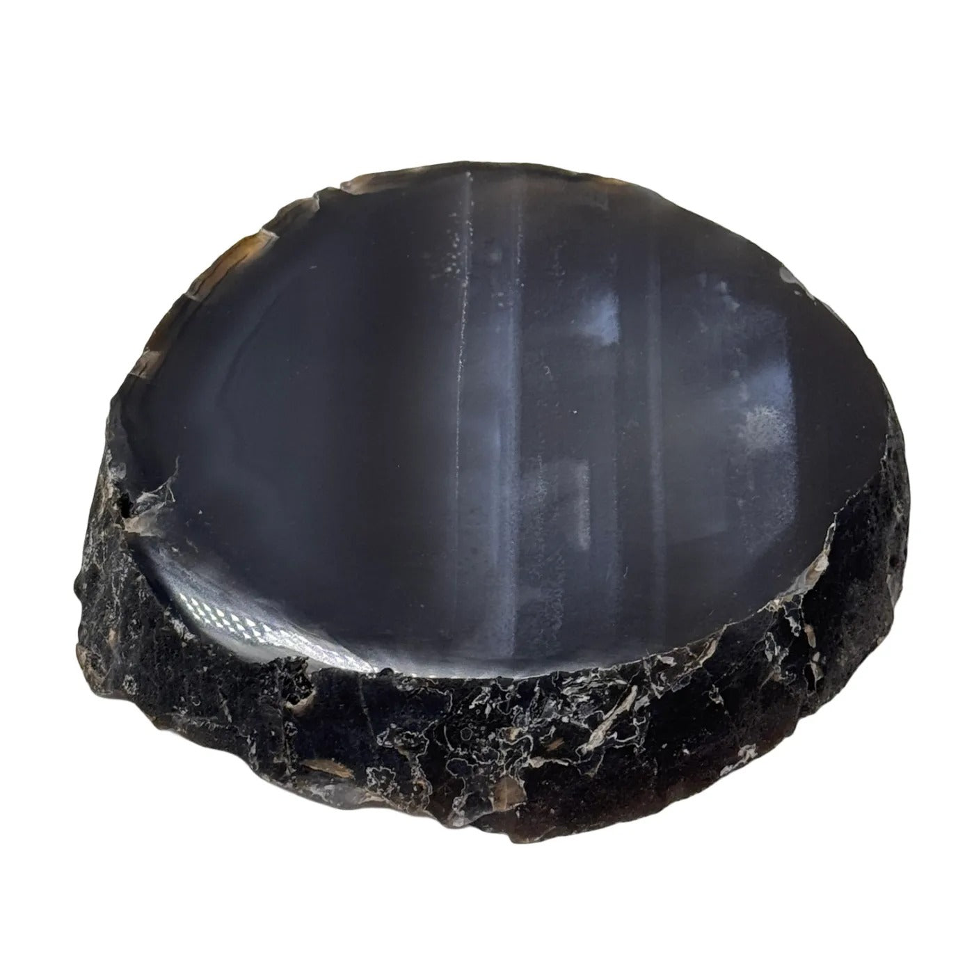 Tranche d'agate couleur naturelle #1