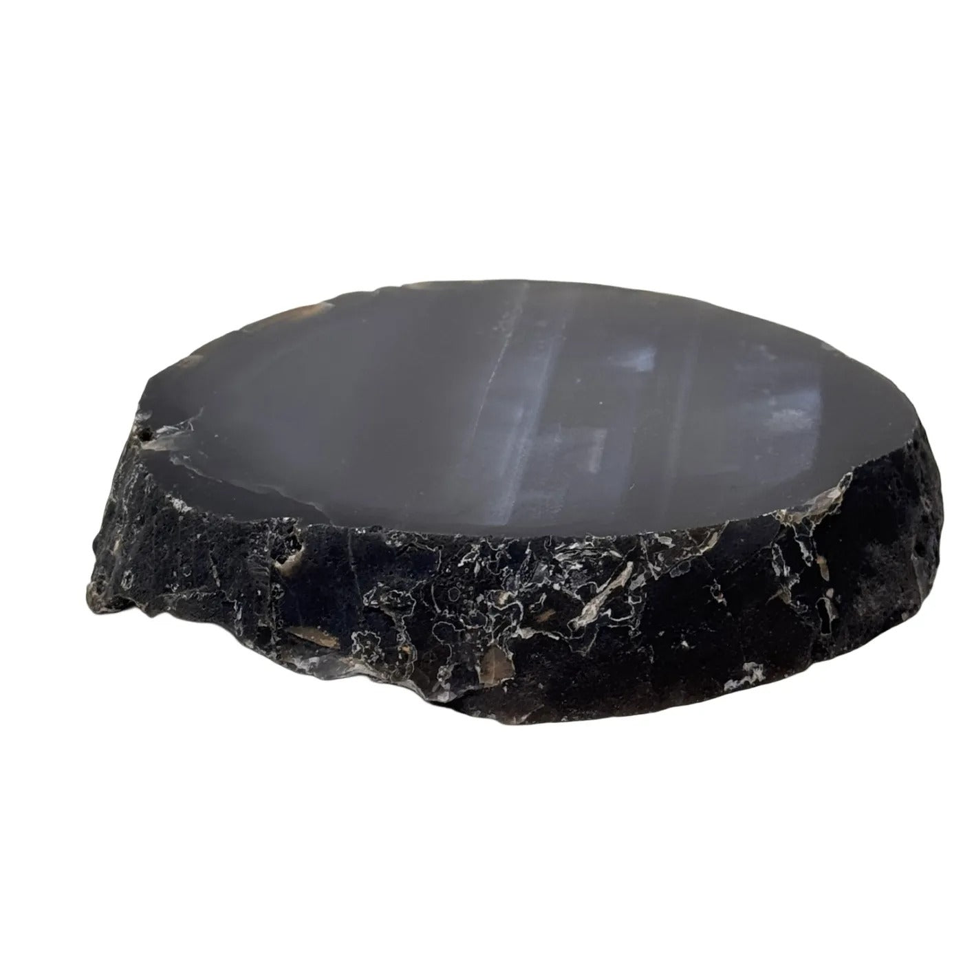 Tranche d'agate couleur naturelle #1