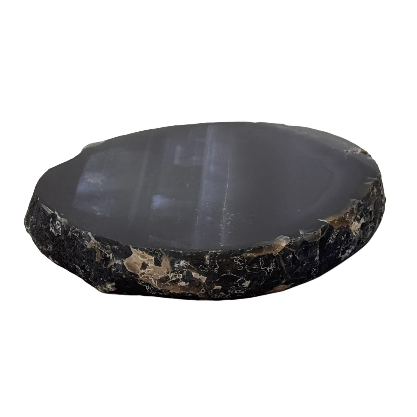 Tranche d'agate couleur naturelle #1