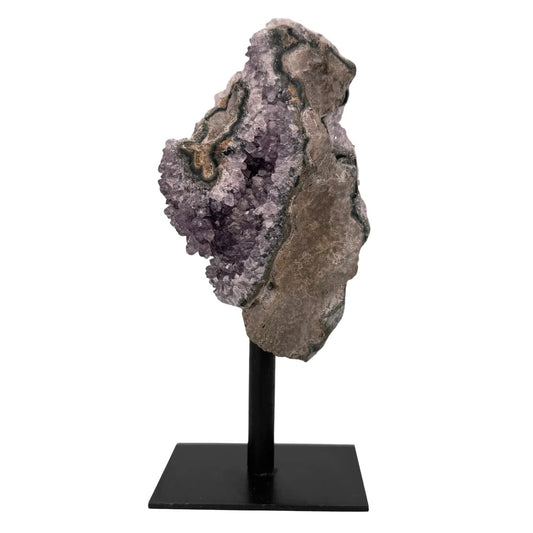 Amethist cluster op standaard #1