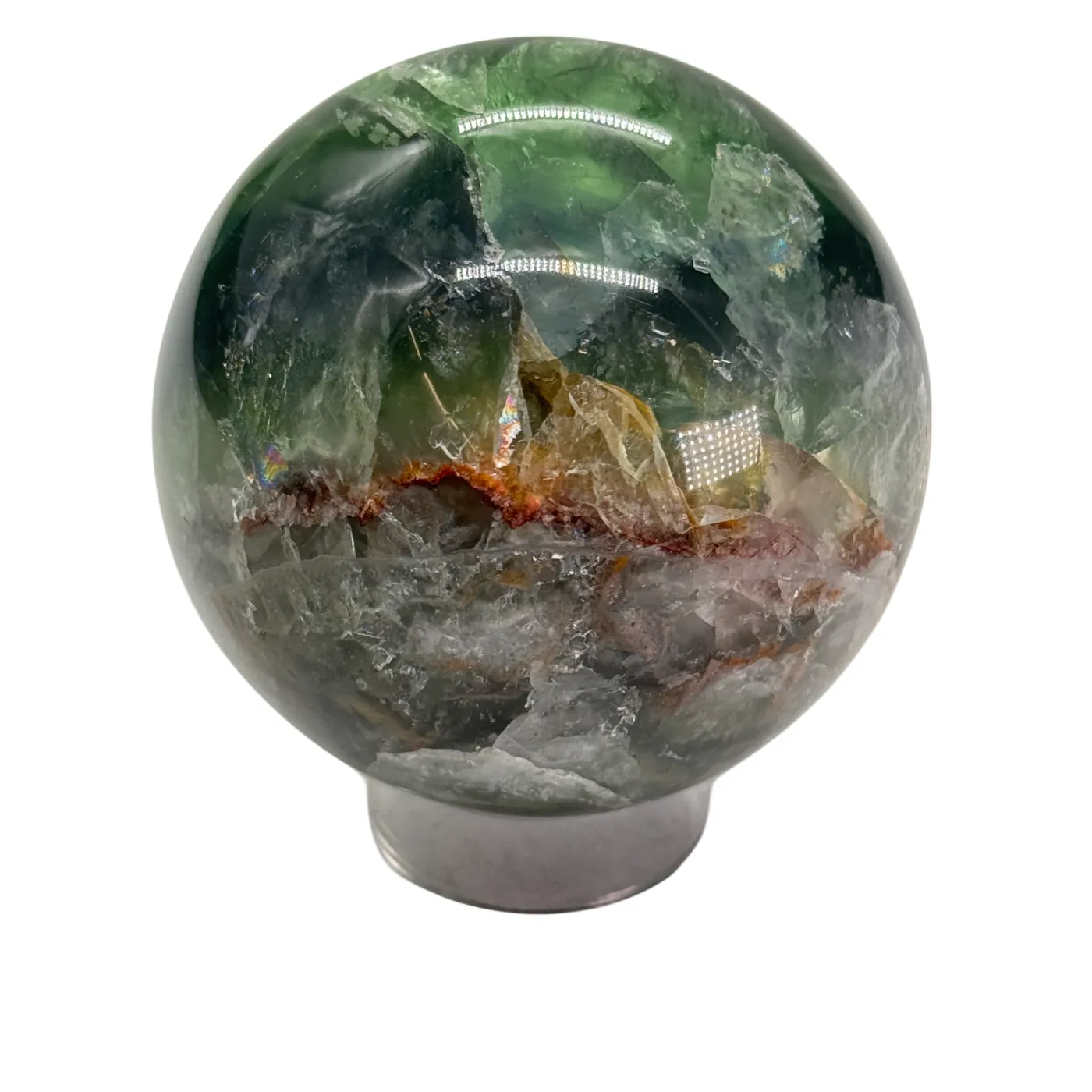 Fluorite verte - sphère - 6 cm - #1