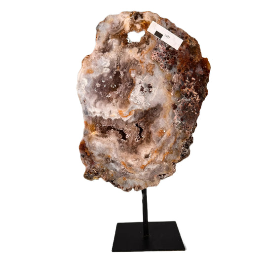 Roze amethist op standaard #11