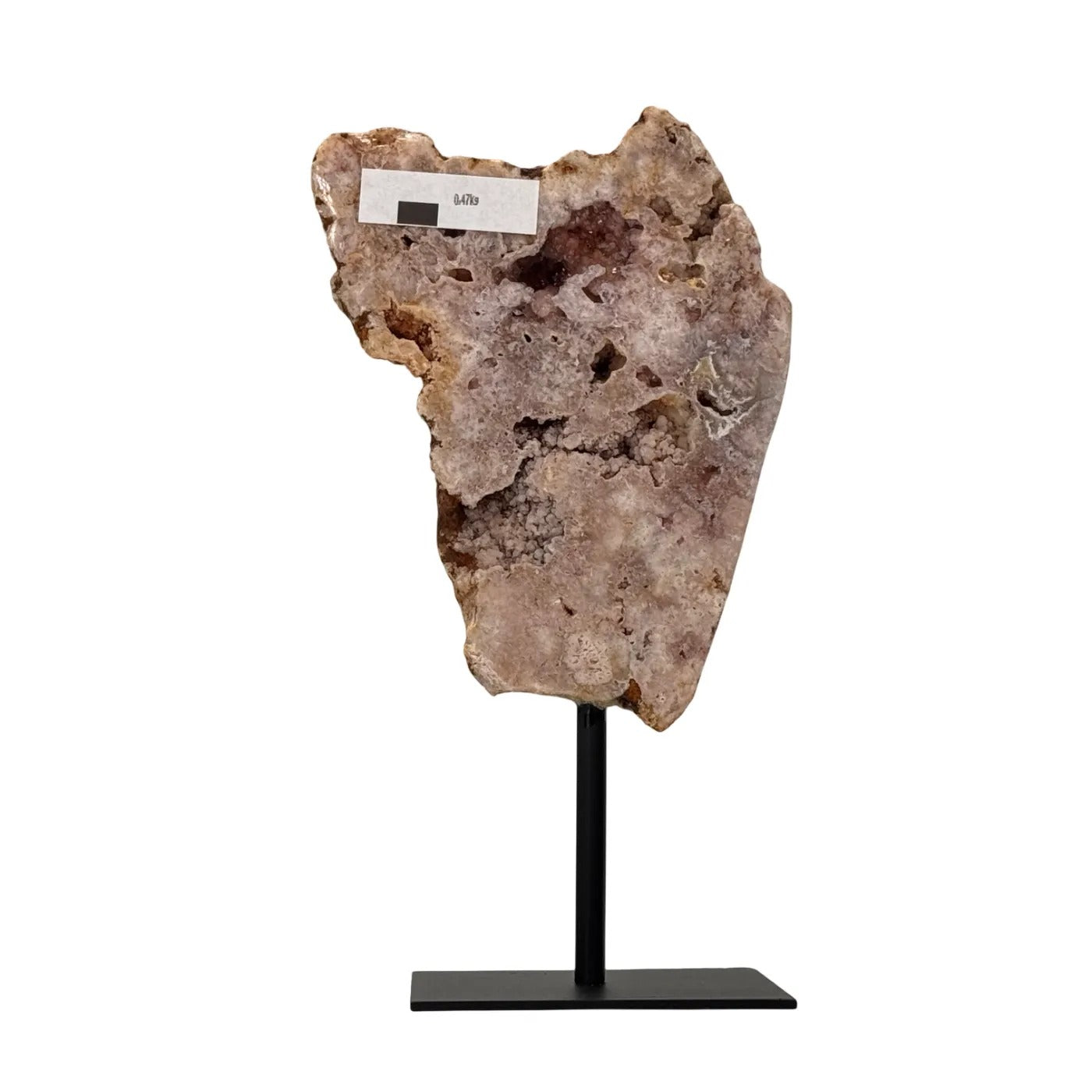 Pink amethyst on stand #3