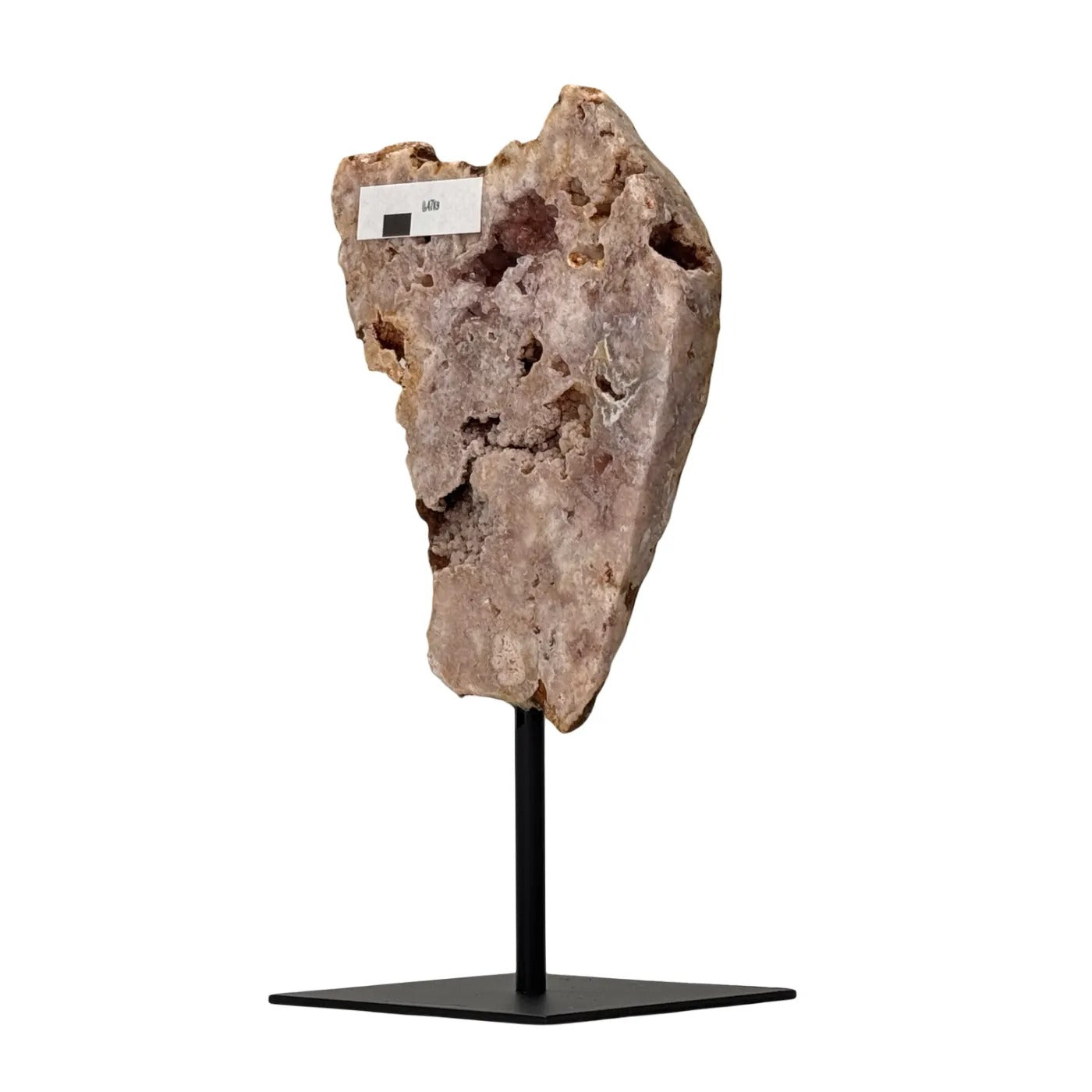 Pink amethyst on stand #3