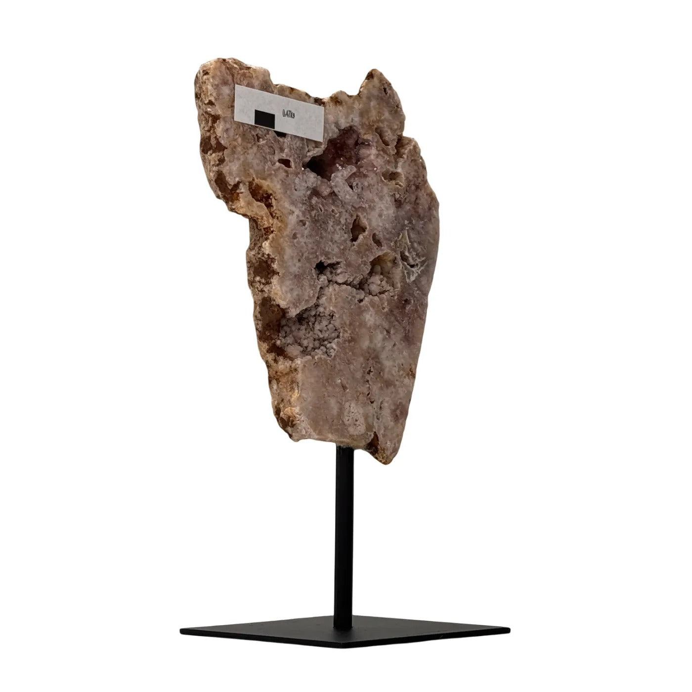 Pink amethyst on stand #3