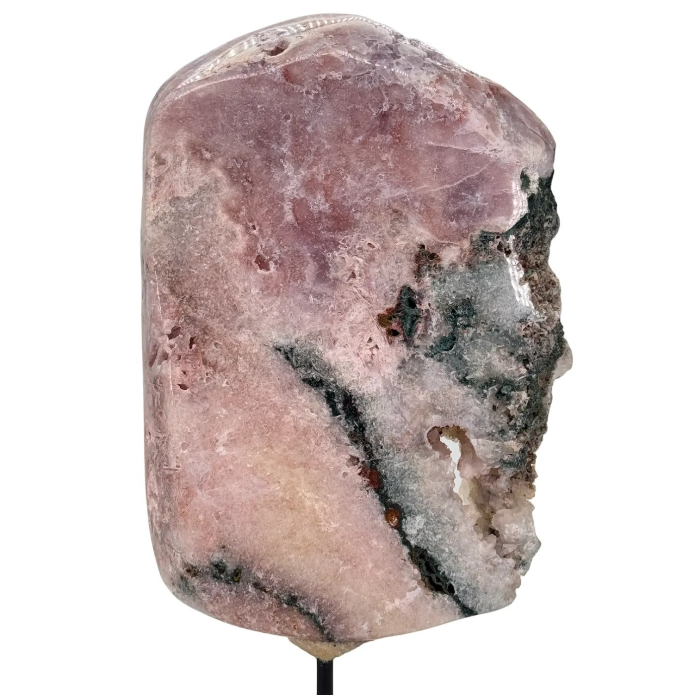 Améthyste rose sur support #5