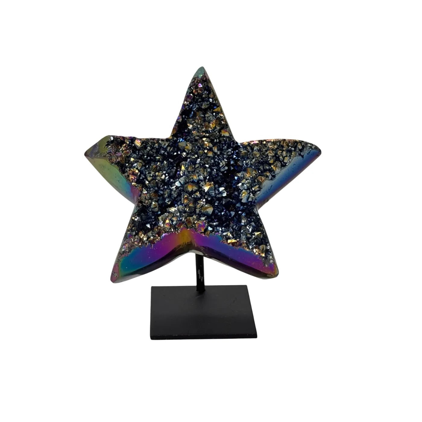 kwarts titanium rainbow - gepolijste ster - #1