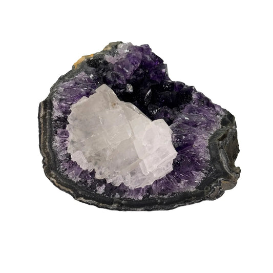 Amethistcluster met Bergkristal – Uruguay – 832 gram