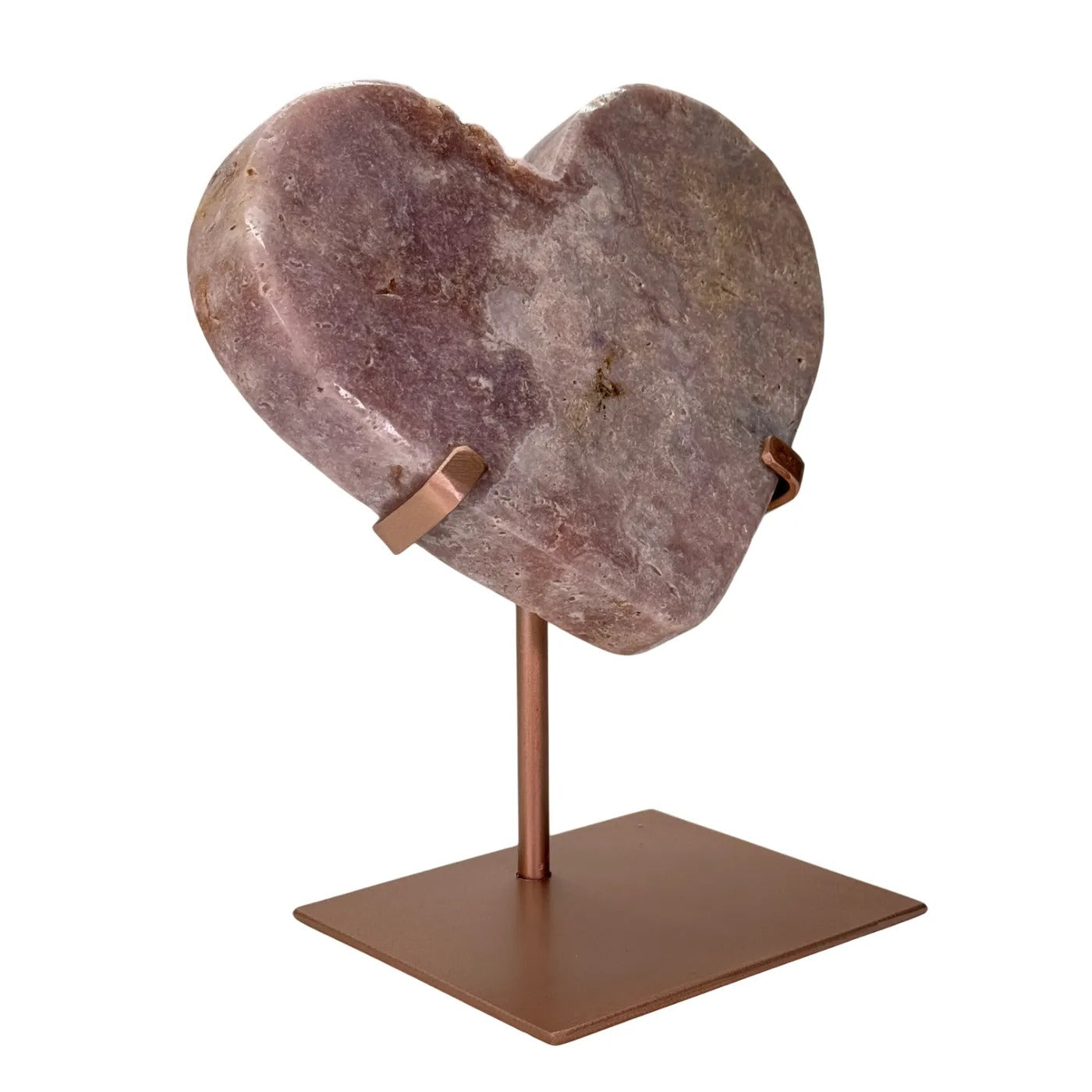 pink amethyst heart - standard - 20 cm - #1