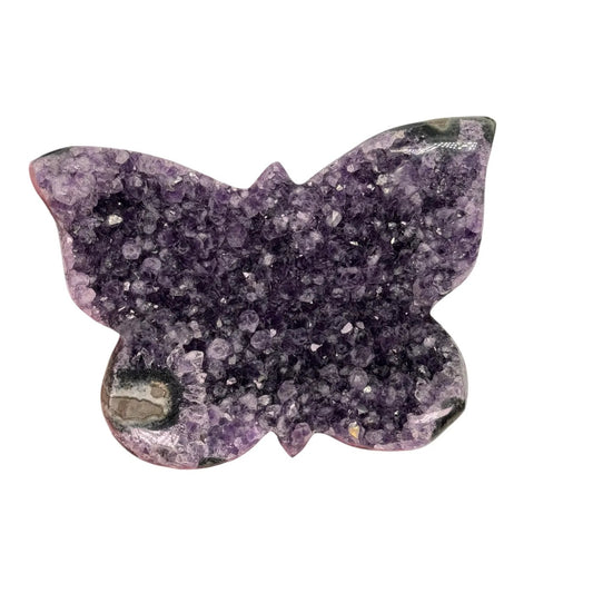 Amethist geslepen vlinder figuur #2
