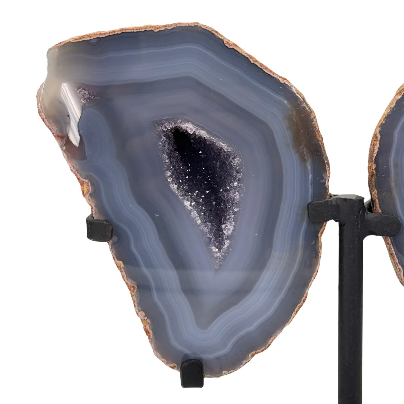 agaat vlinder geode op standaard #1