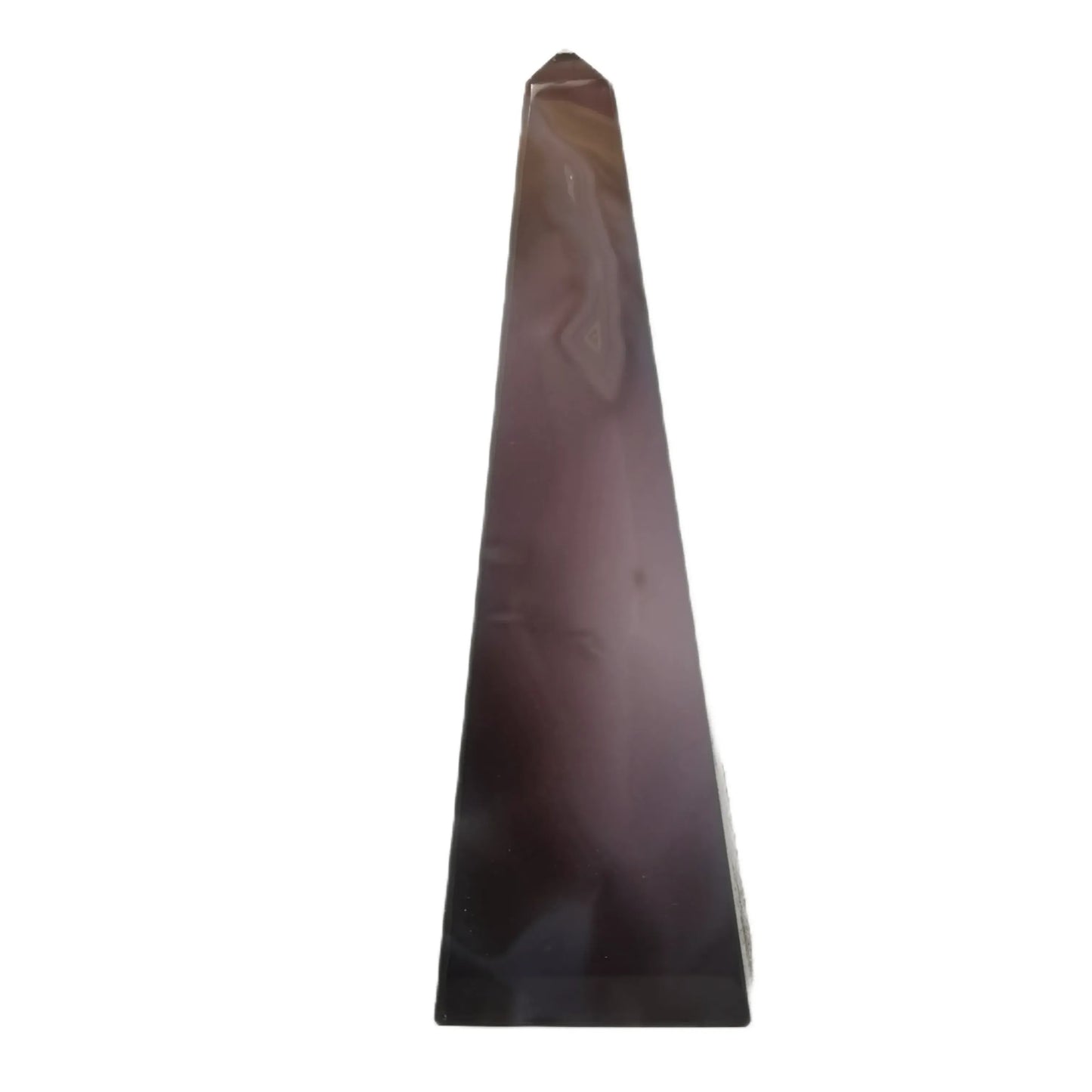 Obélisque d'agate avec druzy #5