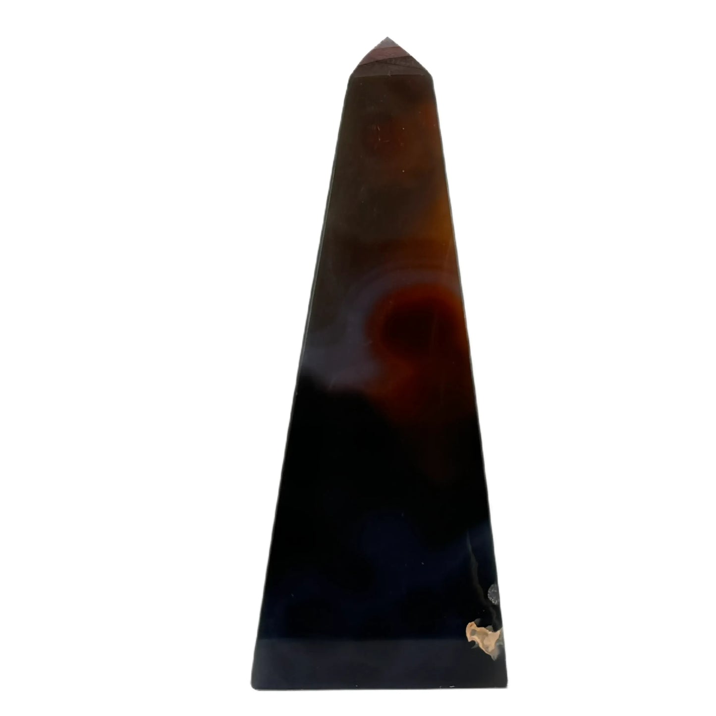 Obélisque d'agate avec druzy #6