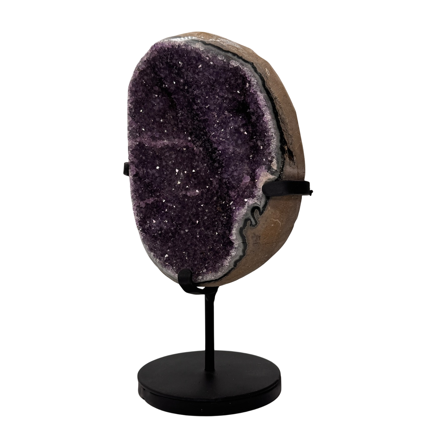 Amethist op standaard -hoge kwaliteit - 25 cm - 2,5 kg