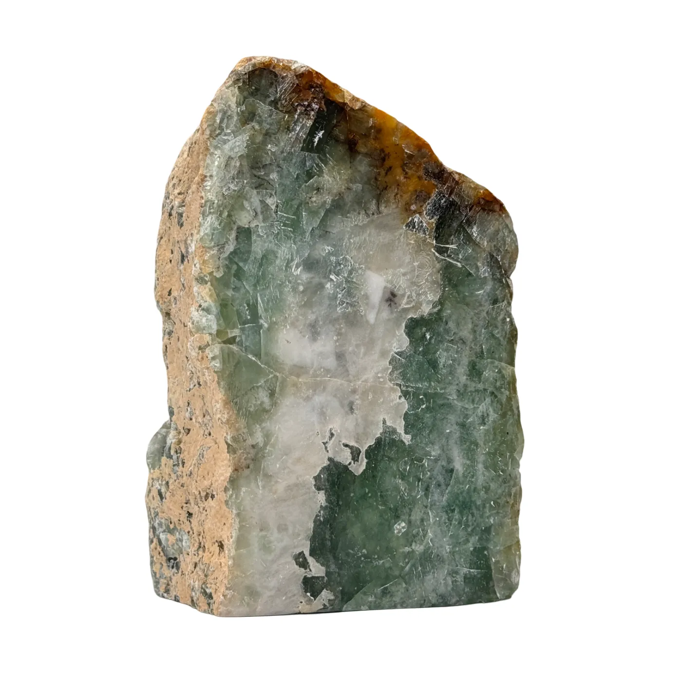 Fluorite verte - brute et polie - base taillée - 18 cm #2
