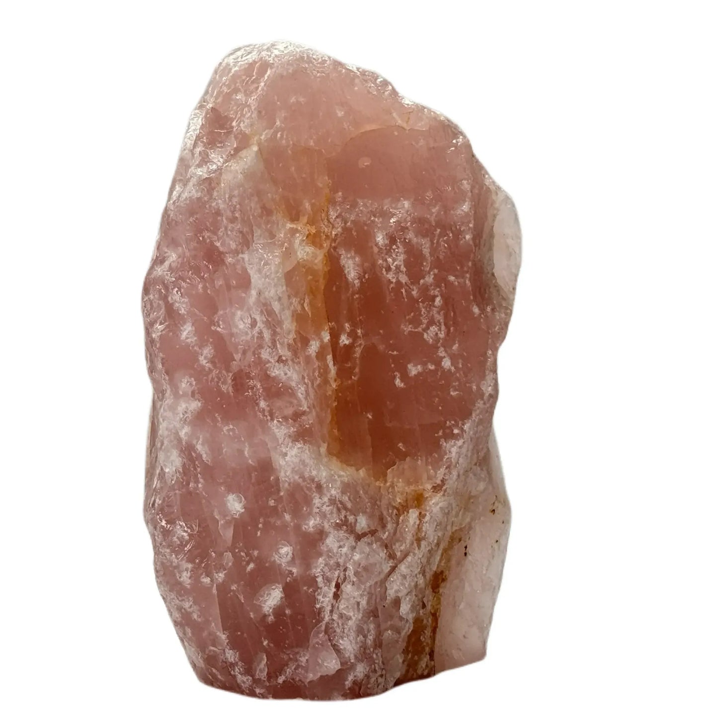 Rozenkwarts - ruw en gepolijst - cut base - 18 cm #1