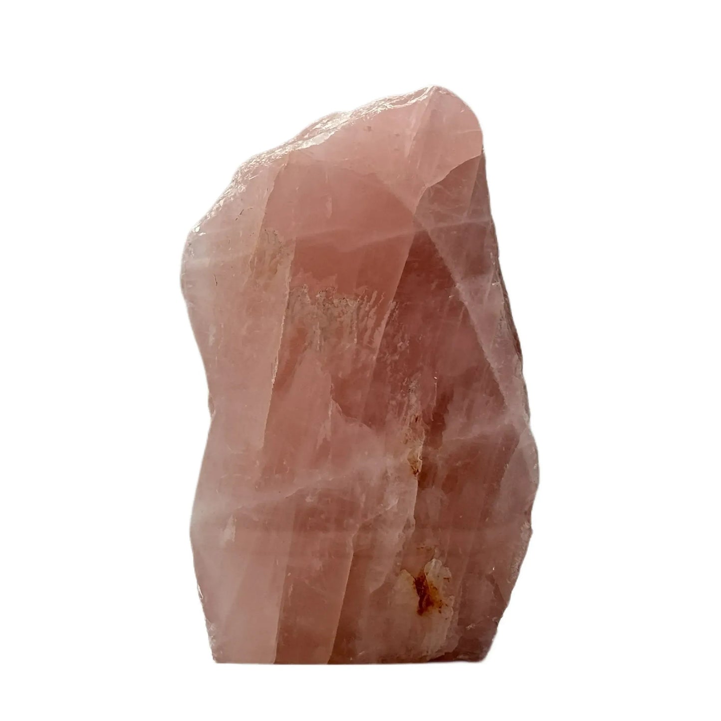 Rozenkwarts - ruw en gepolijst - cut base - 18 cm #1