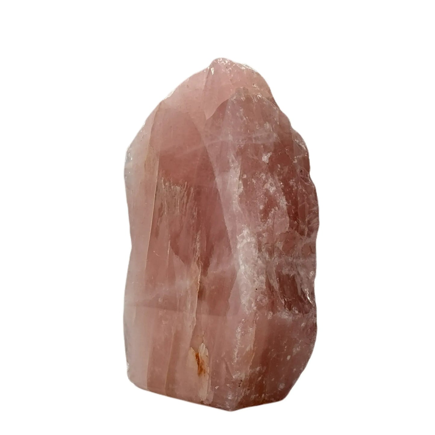 Rozenkwarts - ruw en gepolijst - cut base - 18 cm #1