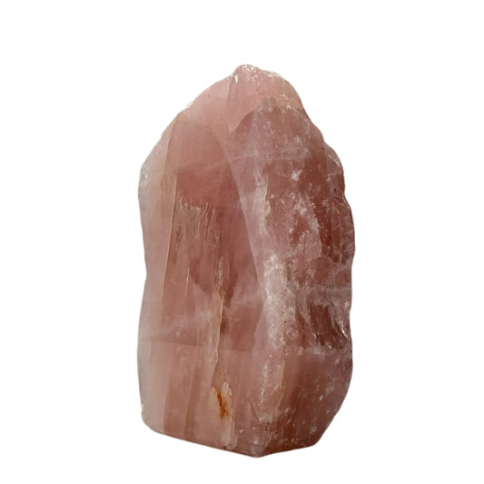 Rozenkwarts - ruw en gepolijst - cut base - 18 cm #1
