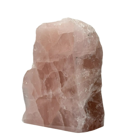 Rozenkwarts - ruw en gepolijst - cut base - #4