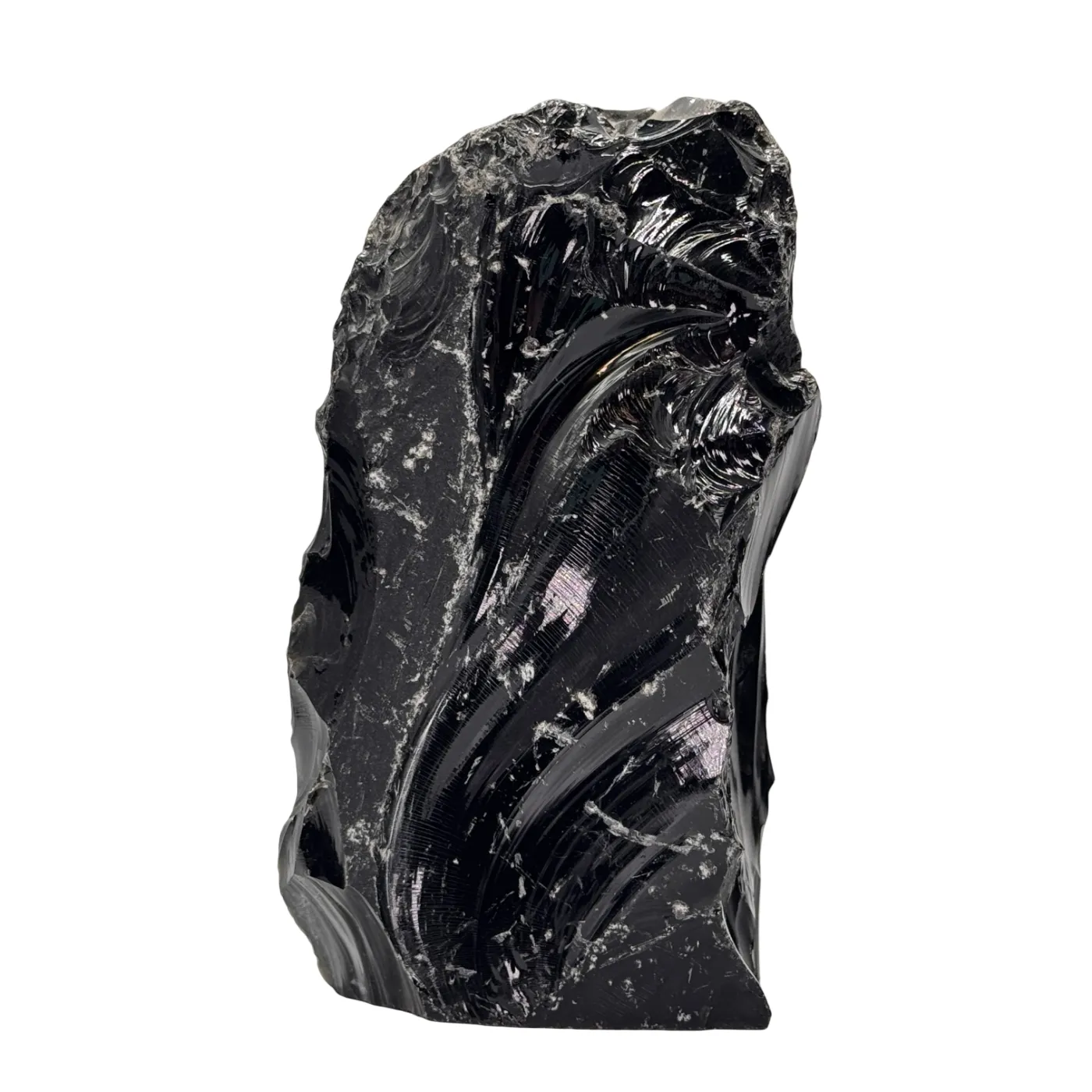 Onyx bleu - brut - semi-poli - base taillée - #1