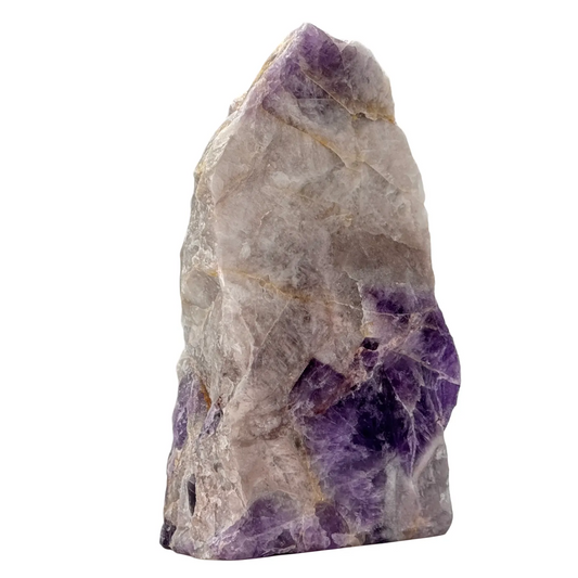 Amethist - ruw - half gepolijst - cut base - #2