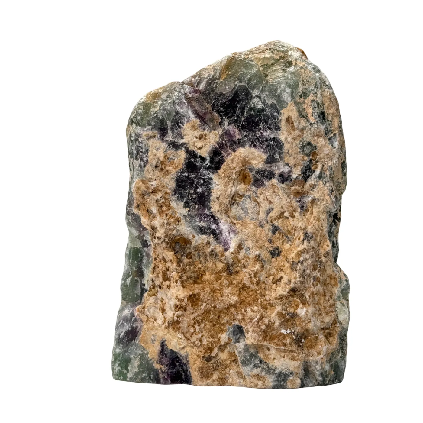 Onyx bleu - brut - semi-poli - base taillée - #1