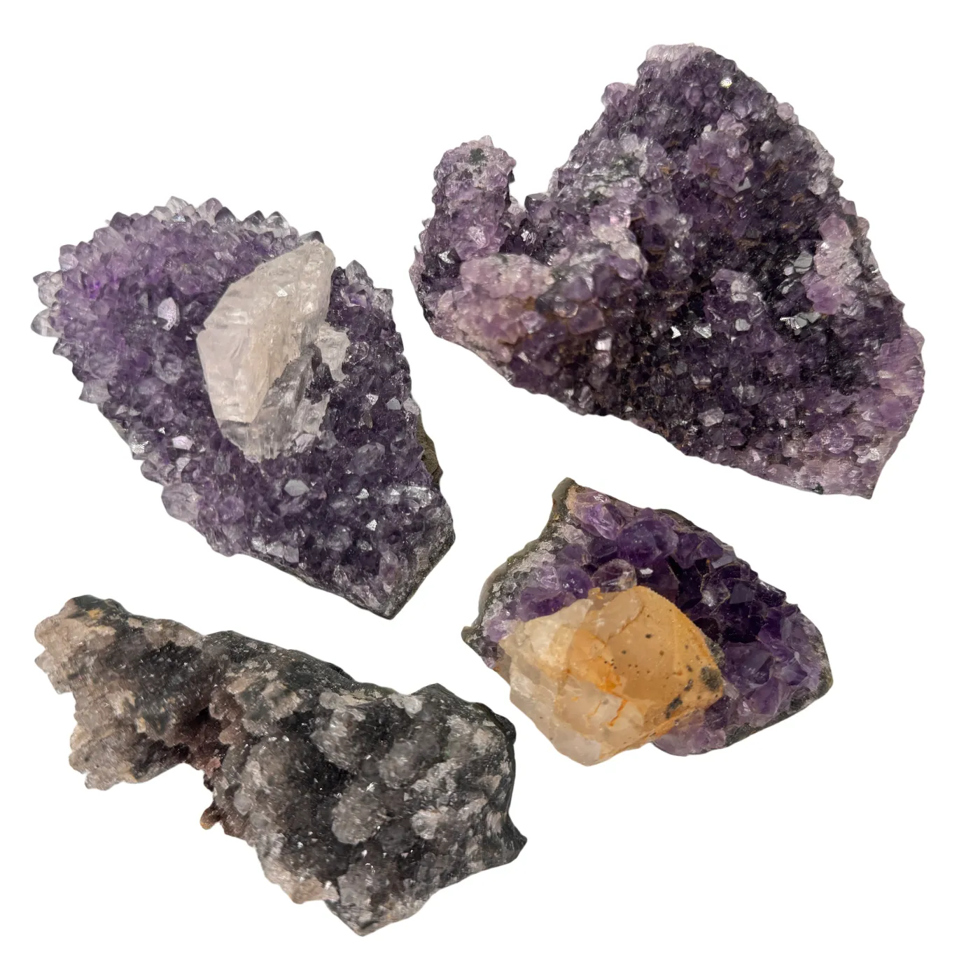 Amethist clusters - speciale formaties - lot 3