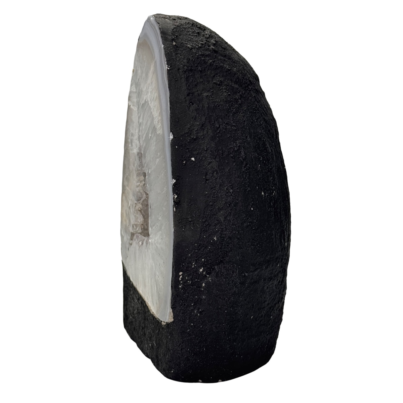 Kleine witte amethist geode kathedraal #5
