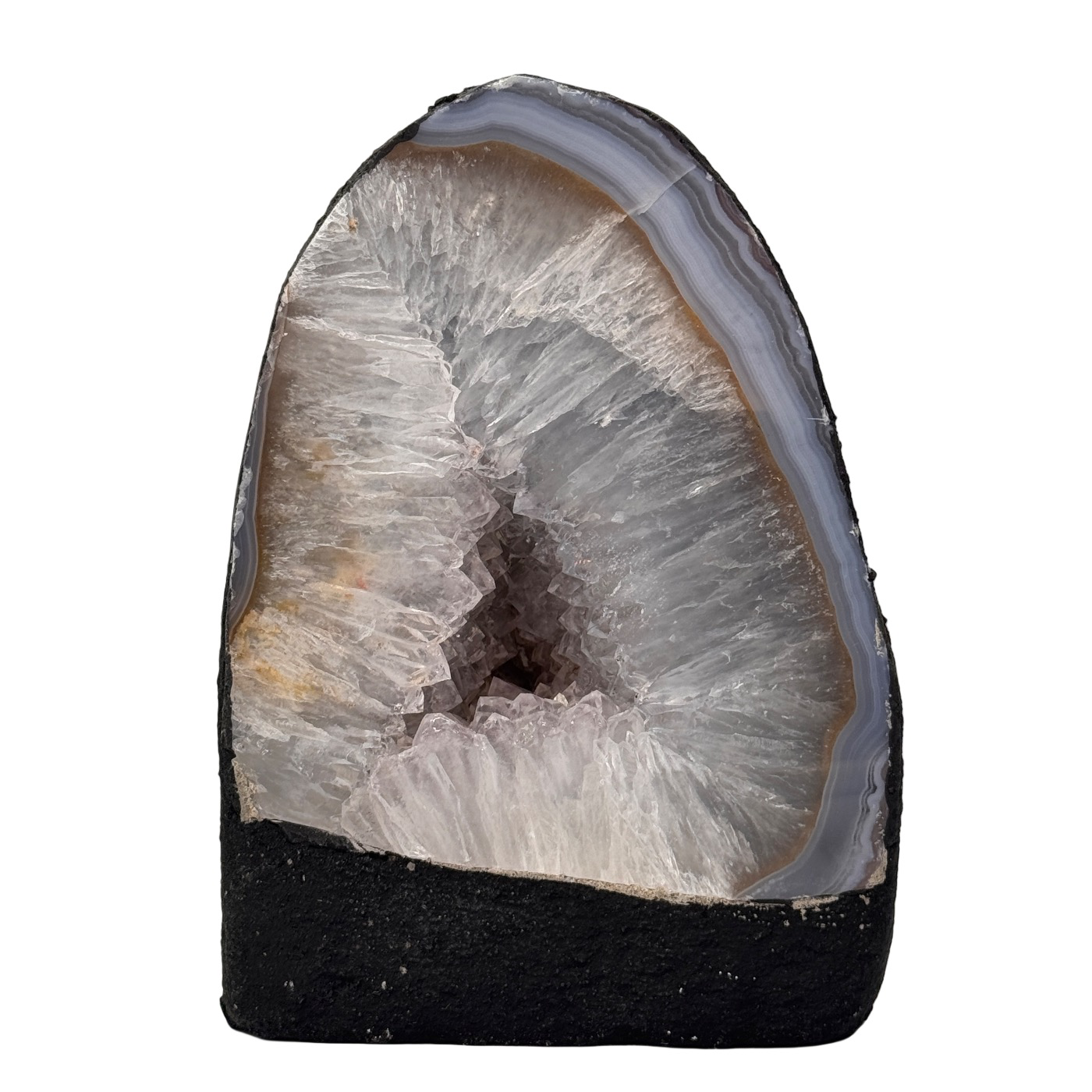 Kleine witte amethist geode kathedraal #5