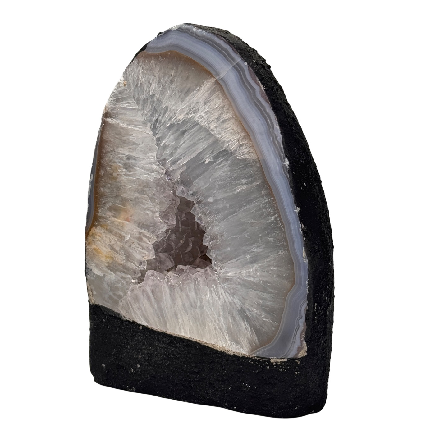 Kleine witte amethist geode kathedraal #5