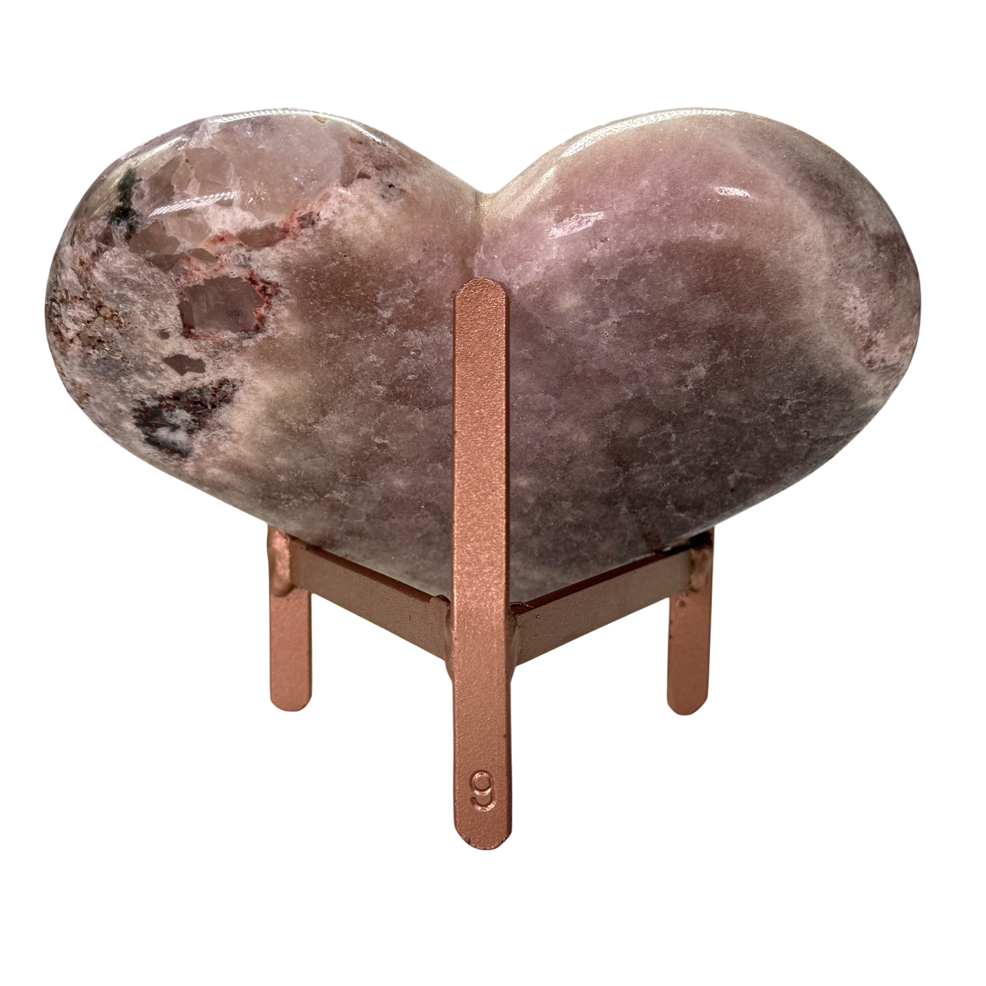 Roze amethist op standaard #1