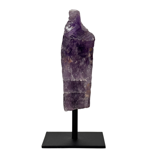 Amethist ruw op standaard - paars - 15 cm - #1