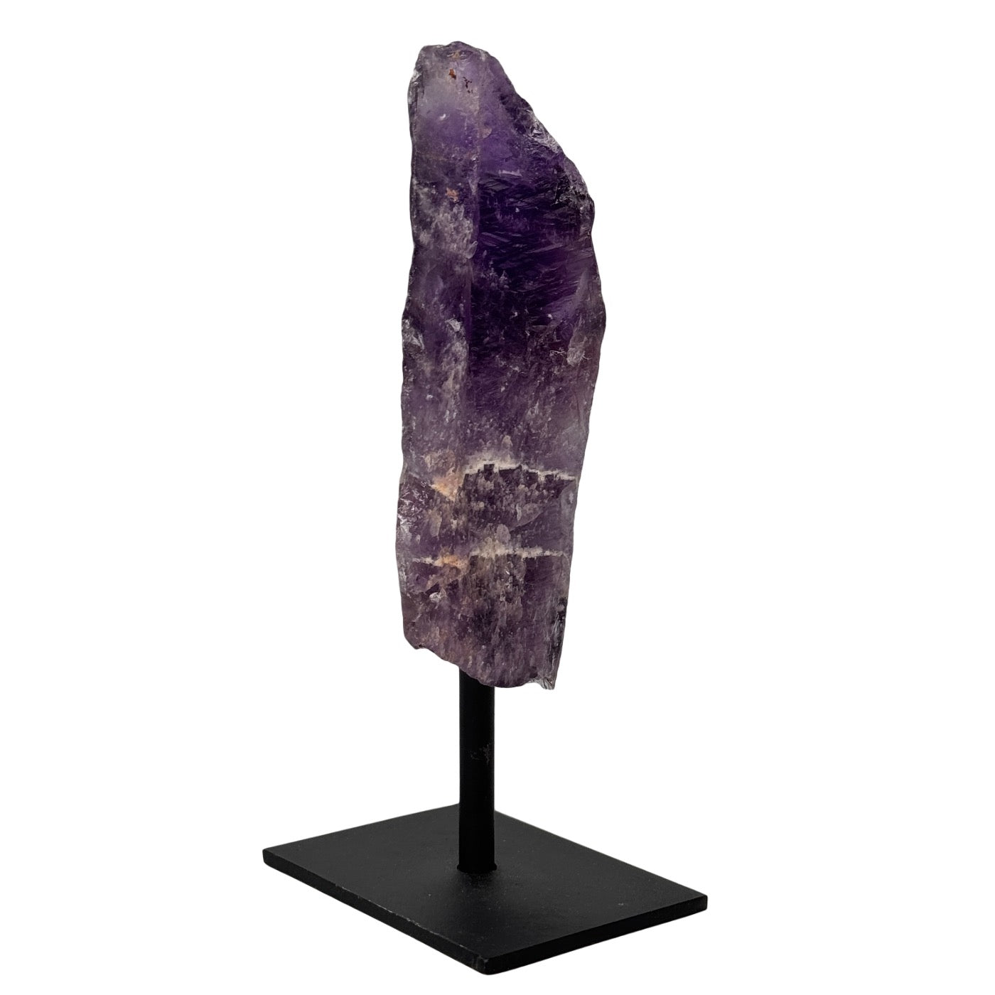Amethist ruw op standaard - paars - 15 cm - #1