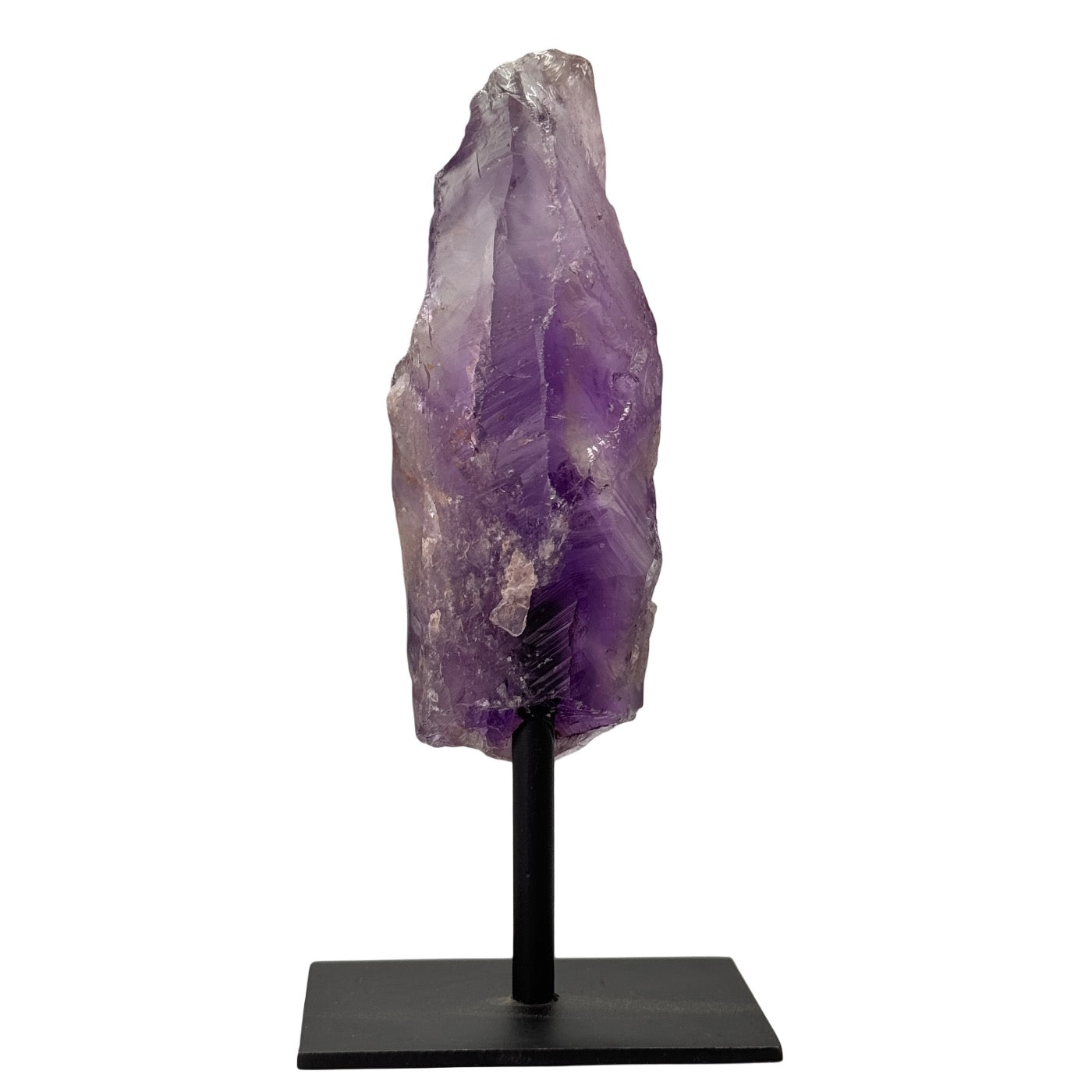 Améthyste brute sur support - violette - 14 cm - #3