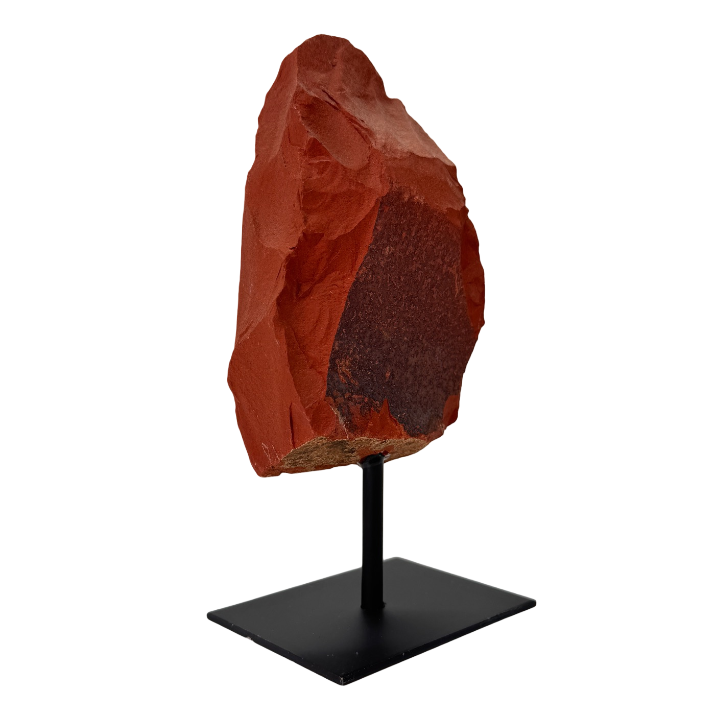 Jaspe rouge brut sur support n°1
