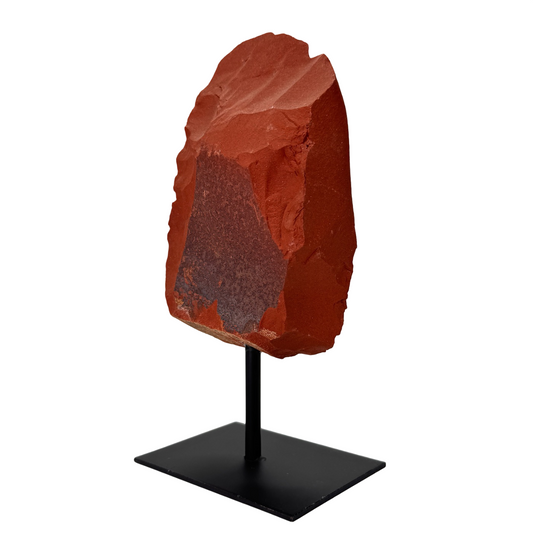 Rode jaspis ruw op standaard #1