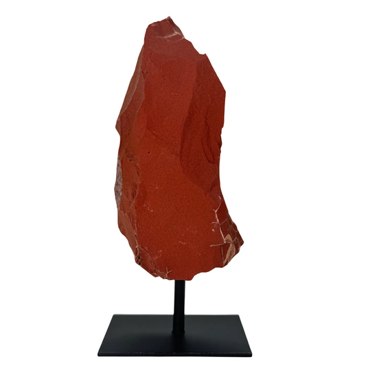 Rode jaspis ruw op standaard #2