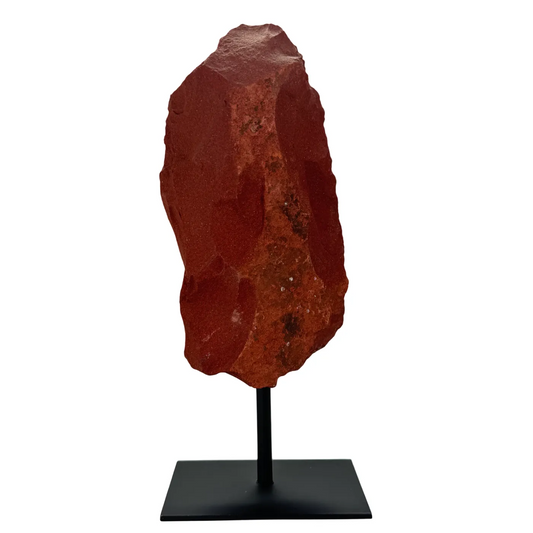 Rode jaspis ruw op standaard #4