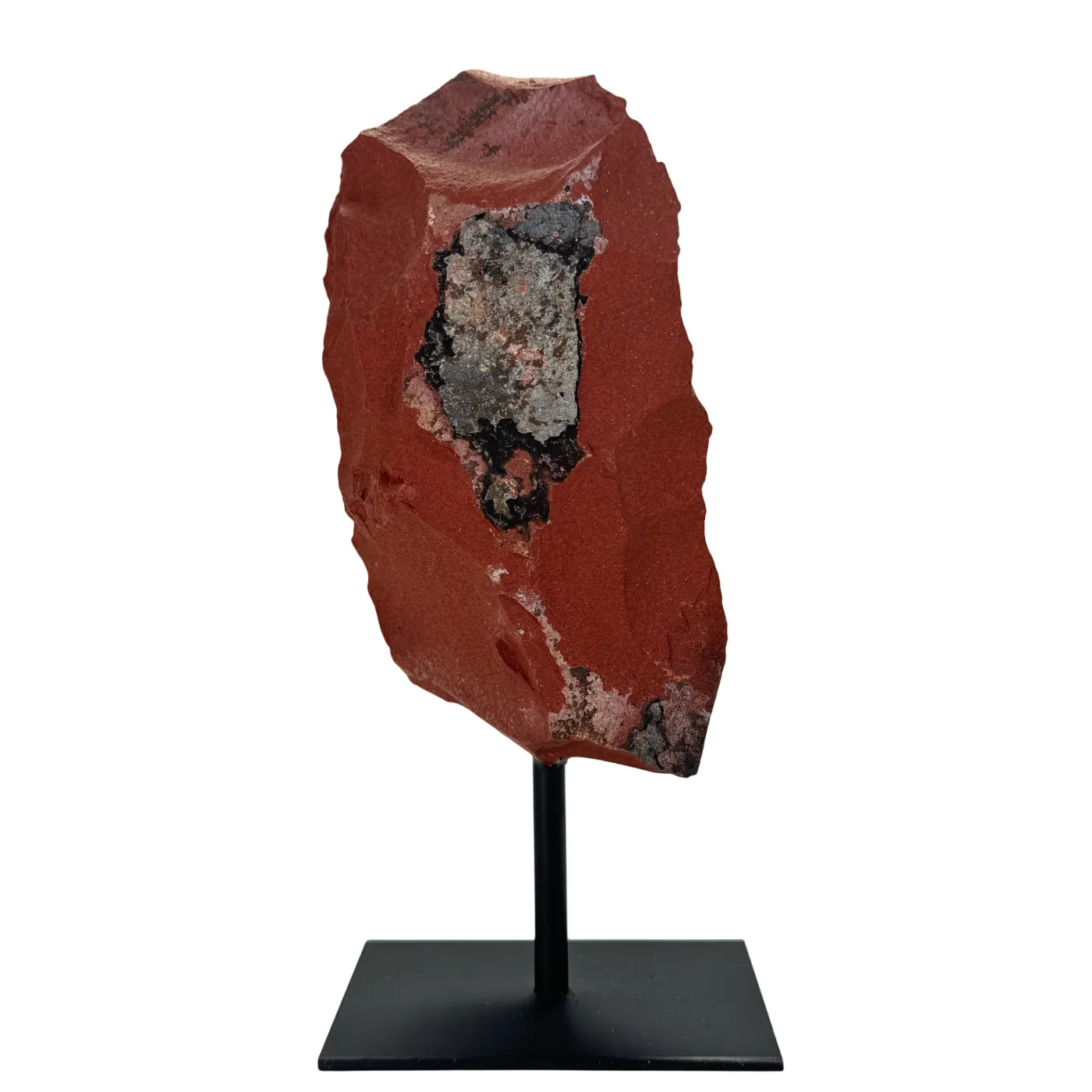 Rode jaspis ruw op standaard #5