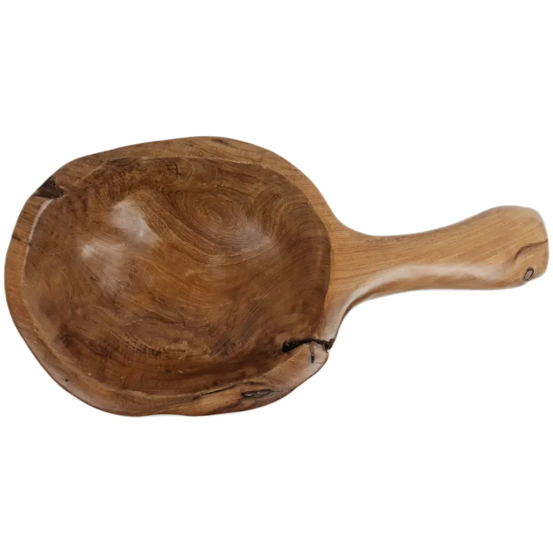Bol en bois avec anse 40 cm