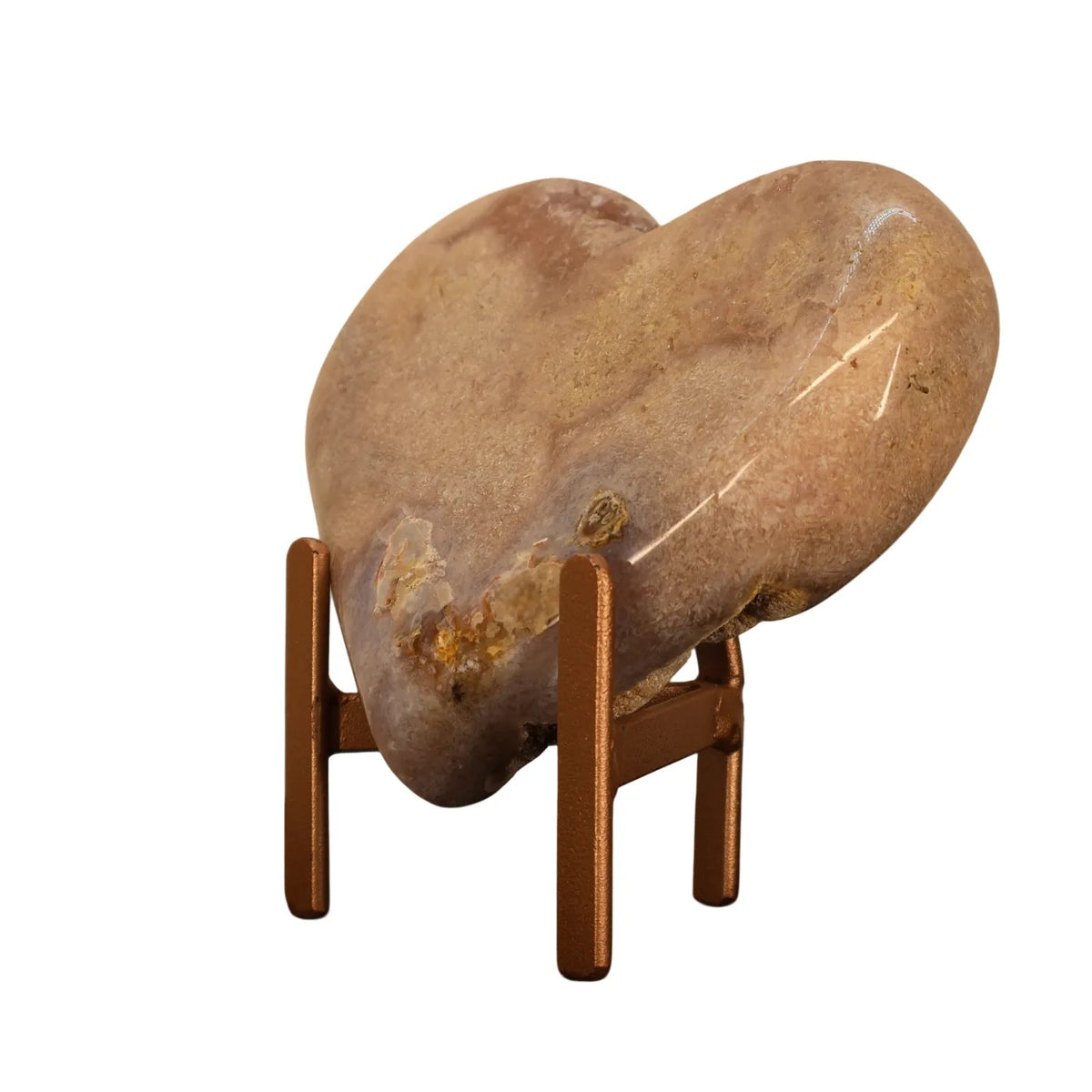 Roze Amethist Hart op Standaard – 0,8 kg - #4
