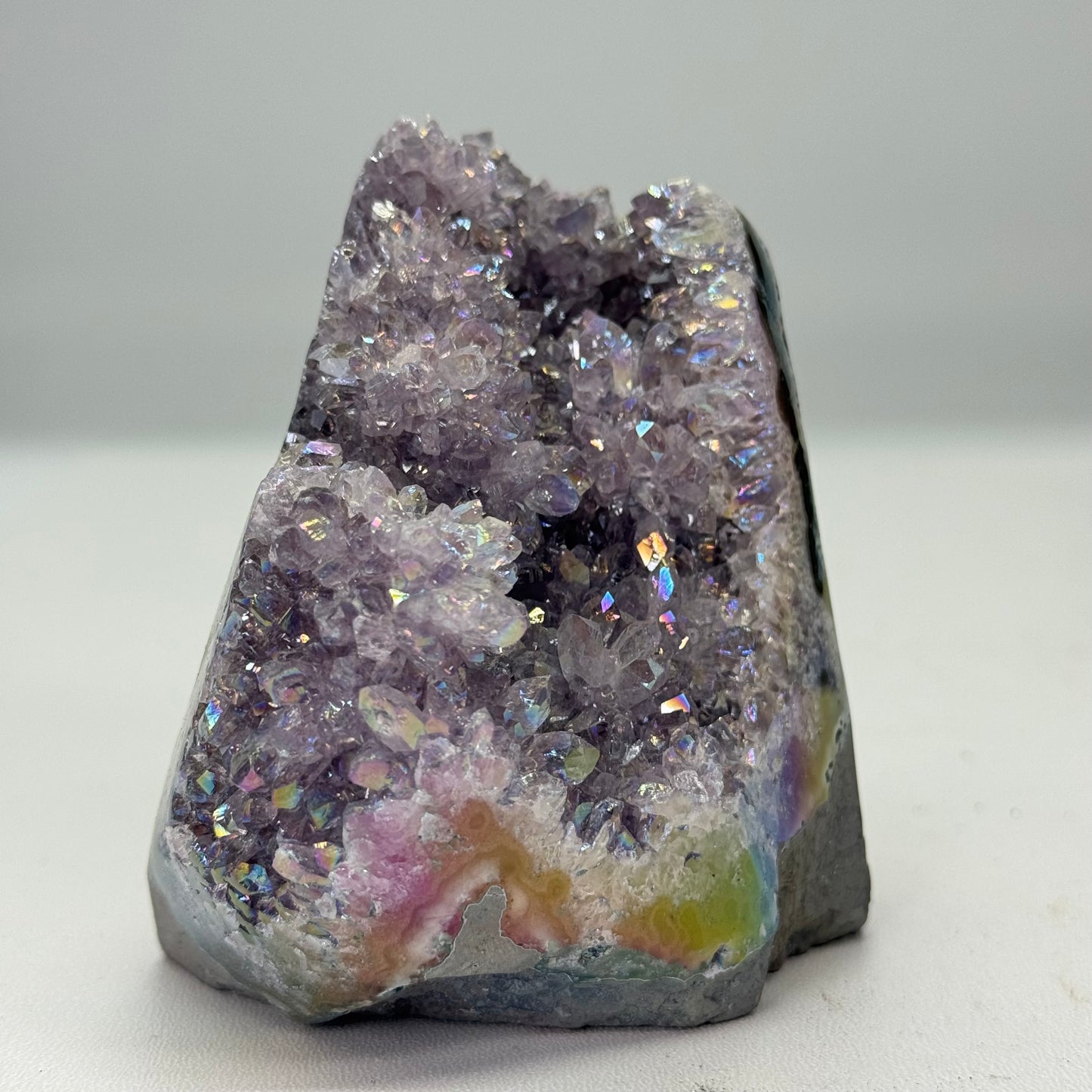 Angel aura kwarts cut base #2