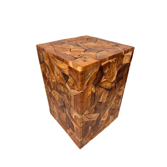 Bijzettafel van teakhout