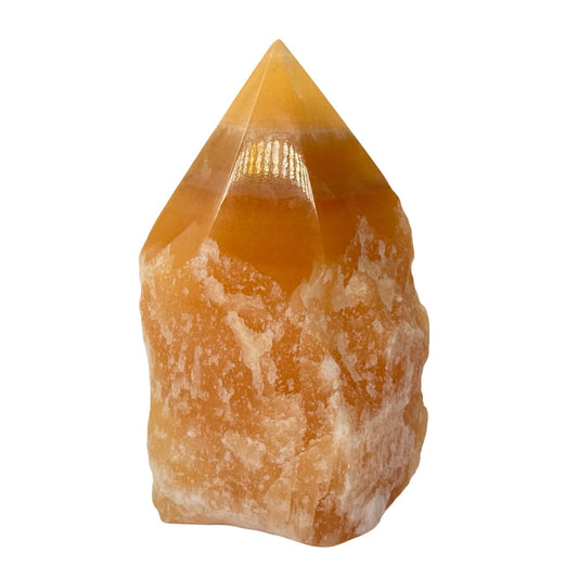 Oranje calciet gepolijste punt #4