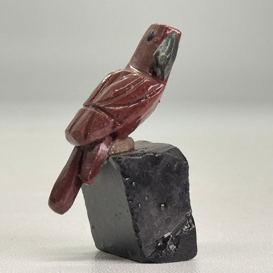 Mini papegaai van natuurlijk mineraal steen